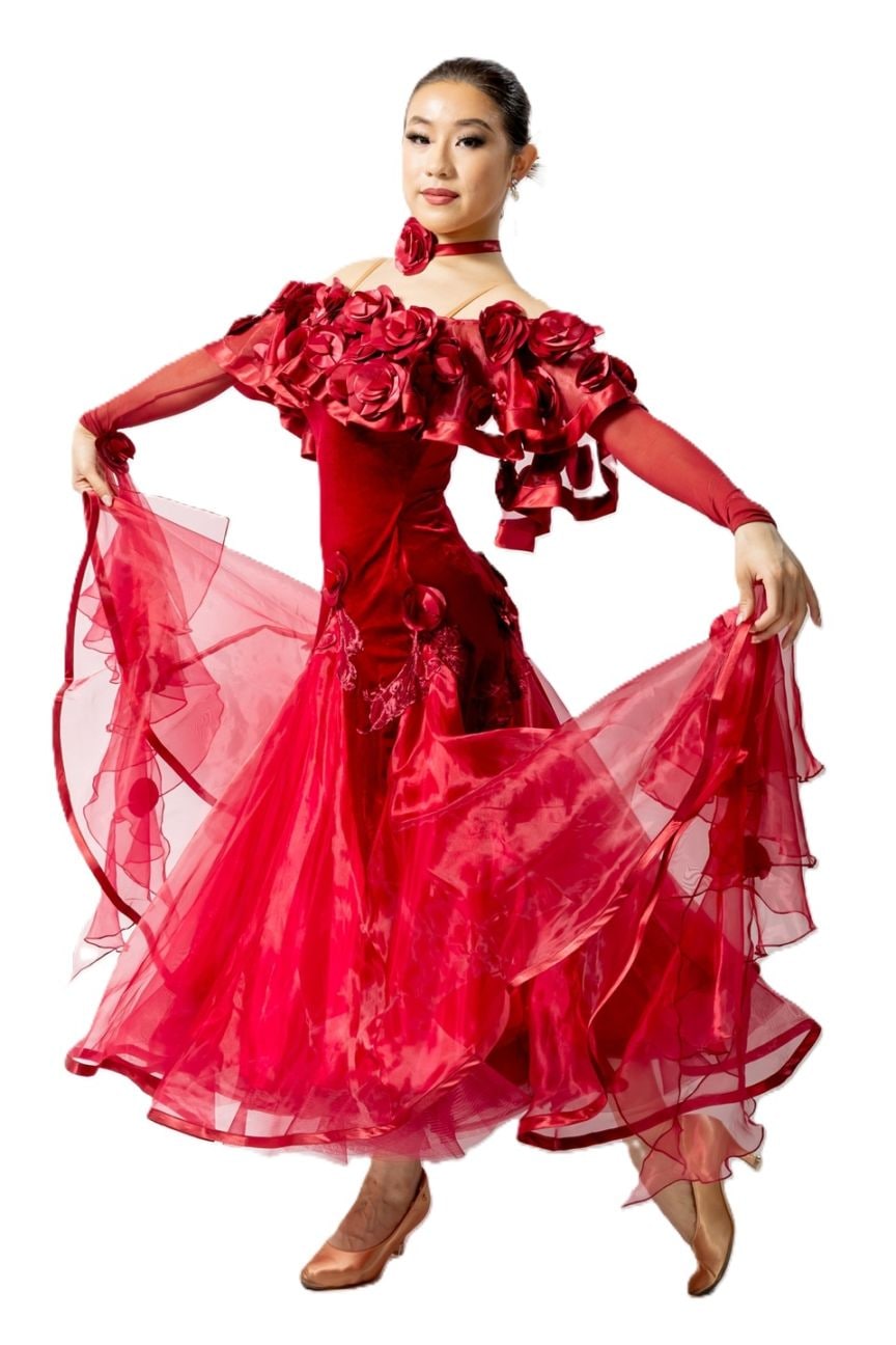 タカダンス スタンダードドレス 3S-00172A ｜社交ダンス スタンダード