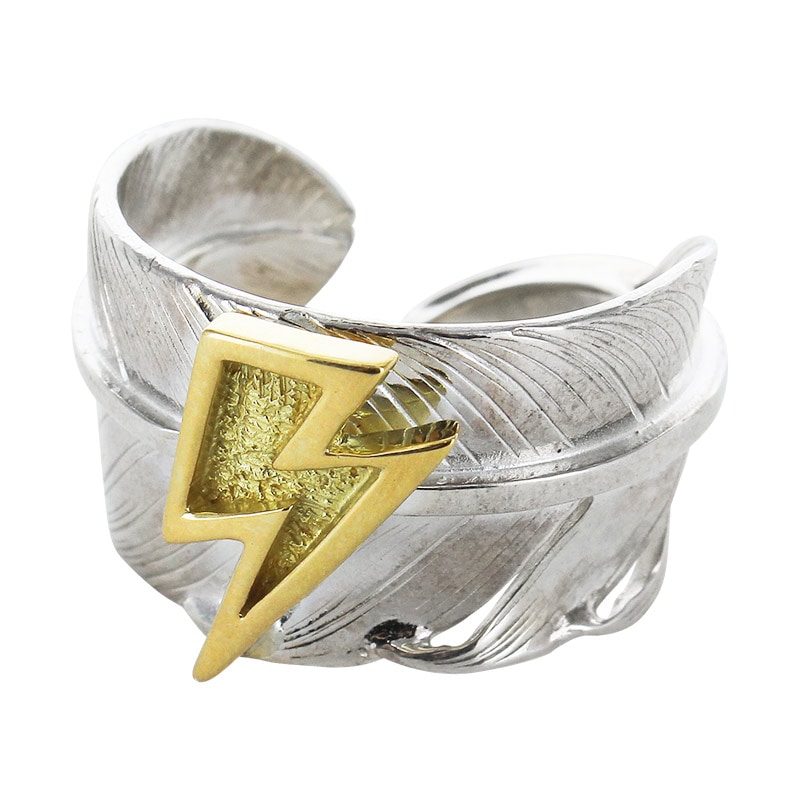 L feather ring 01 K18 big thunder | Ring | TAROWASHIMI ONLINE
