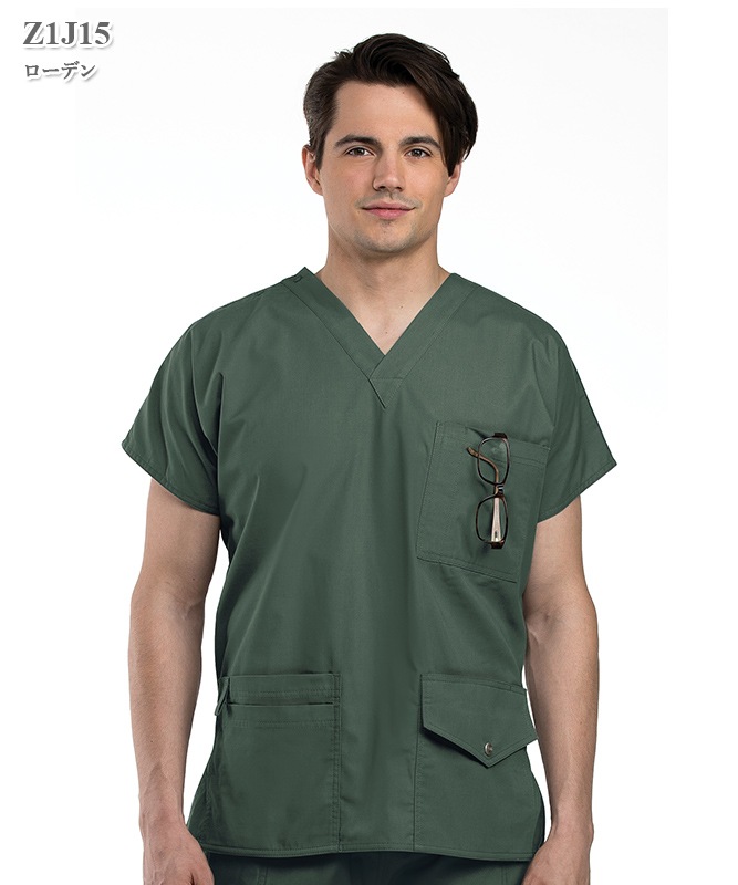 スクラブ6ポケットトップ半袖(男女兼用)[スマートスクラブス製品