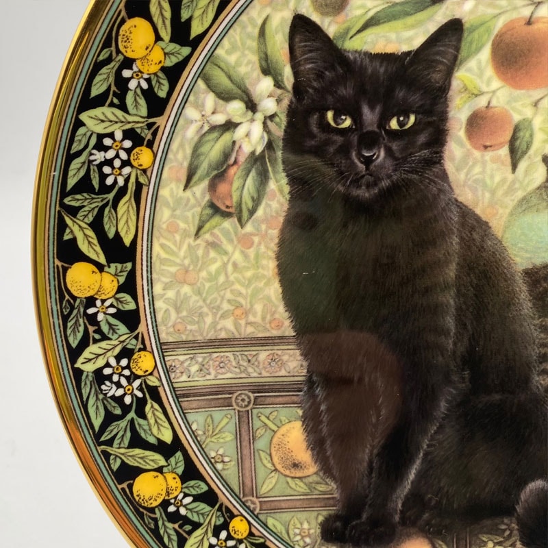 ロイヤルドルトン レズリー・アン・アイボリー猫の絵皿プレート CATS