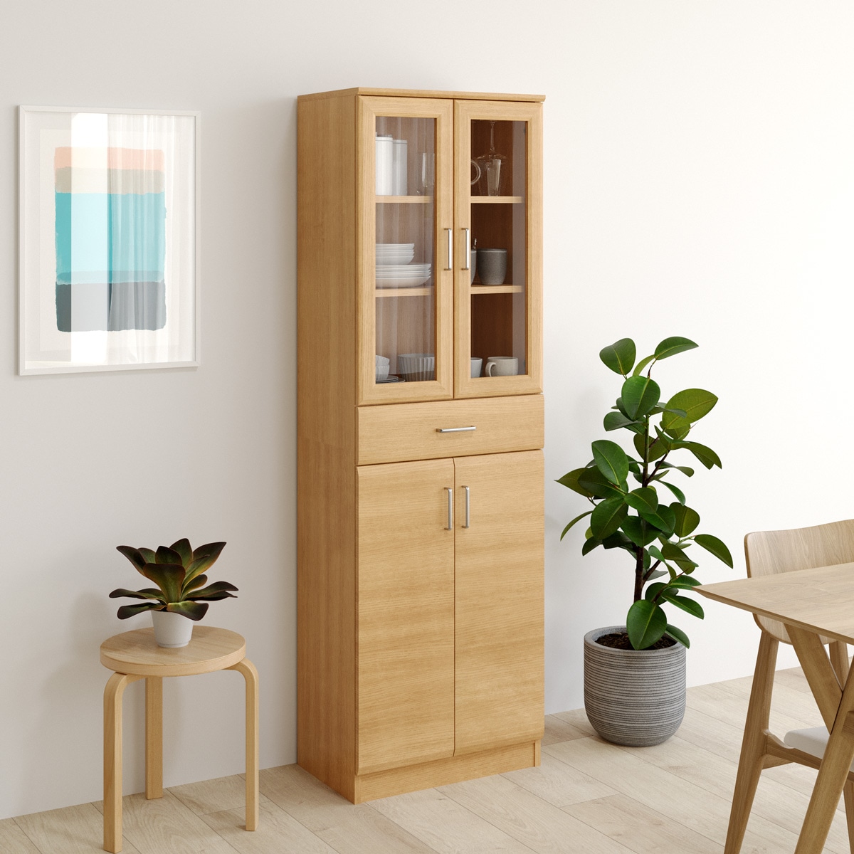 食器棚 ベアルモ BRM-1855DGH 白井産業【お客様組立商品】の通販｜東京