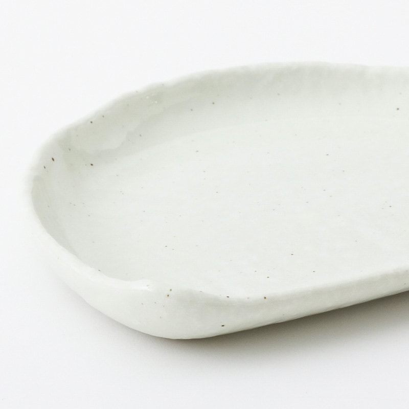 プレート IF 石目7.5半月皿 白の通販｜東京インテリア公式通販