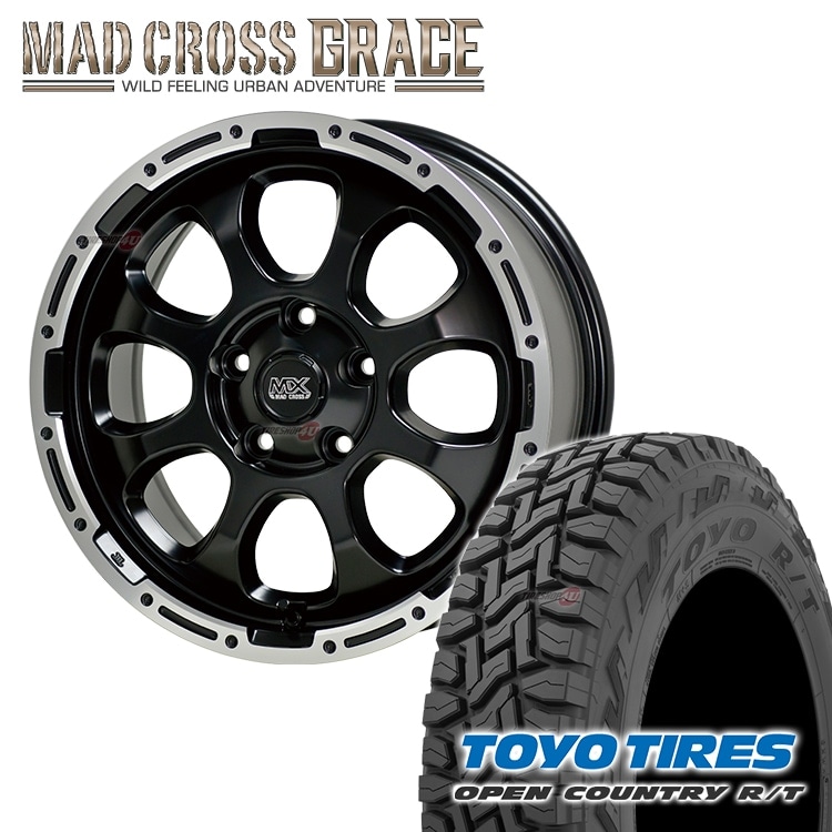 MAD CROSS GRACE 17x7.0J 5/114.3 +45 ブロンズ BRC/BK TOYO OPEN