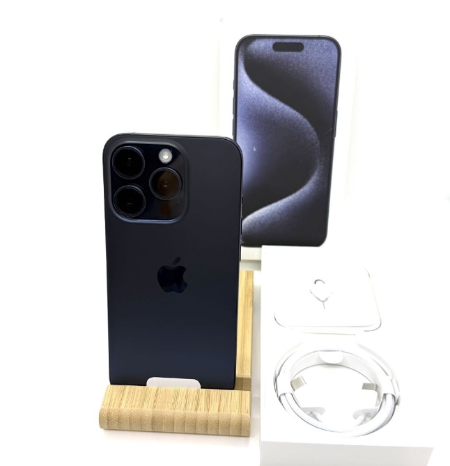 Sランク」SIMフリー iPhone 15 Pro 128GB ブルーチタニウム 本体