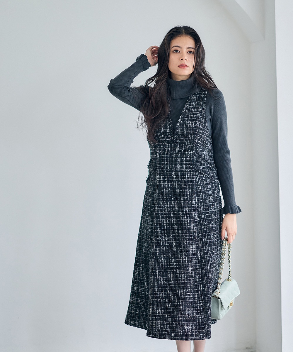 SALE】フリンジツイードフレアジャンスカ - 12Twelve Agenda