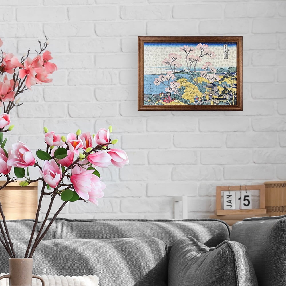 ドラえもん 浮世絵・越前和紙パズル「富嶽三十六景 東海道品川御殿山の