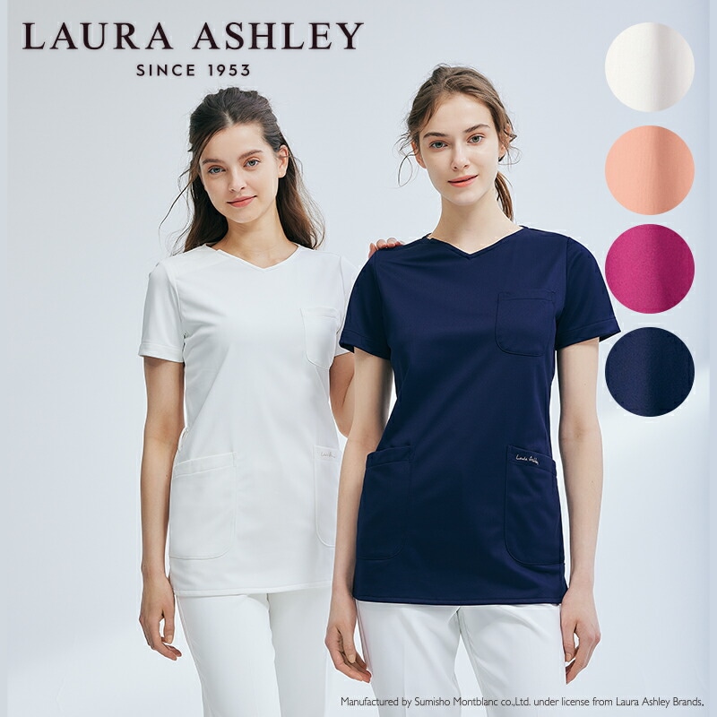 スクラブ 半袖［女性用］ LW603 ローラアシュレイ | スクラブ,女性用