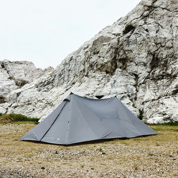 and wander muraco × and wander HERON 2POLE TENT SHELTER SET gray
