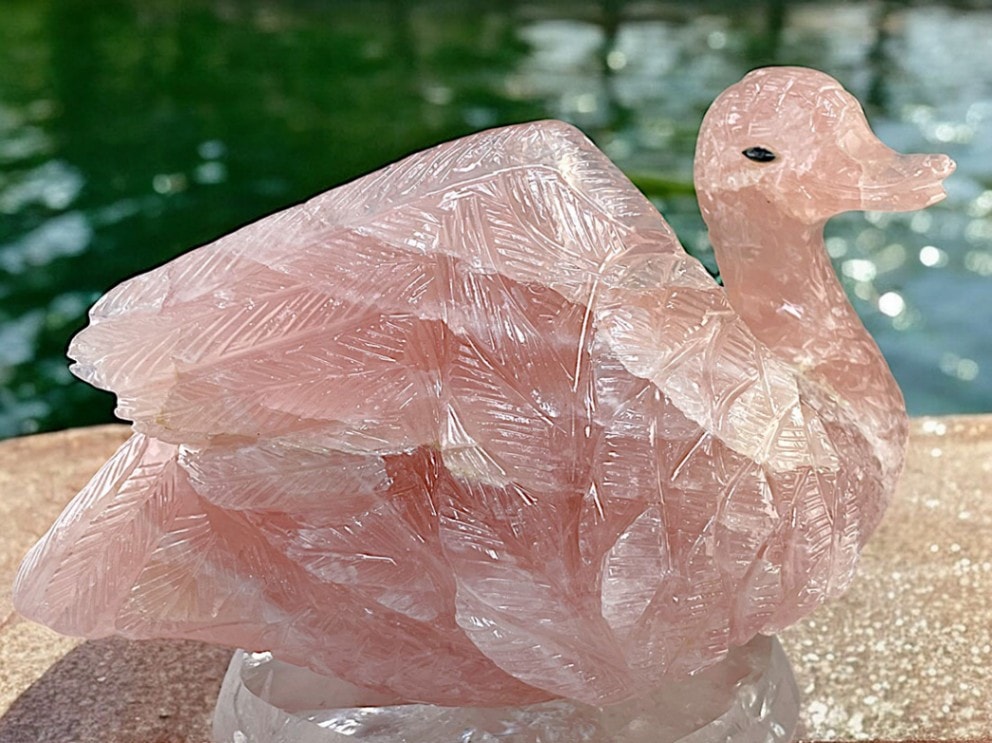 木製台座付き天然石・美石 (with WOOD STAND)