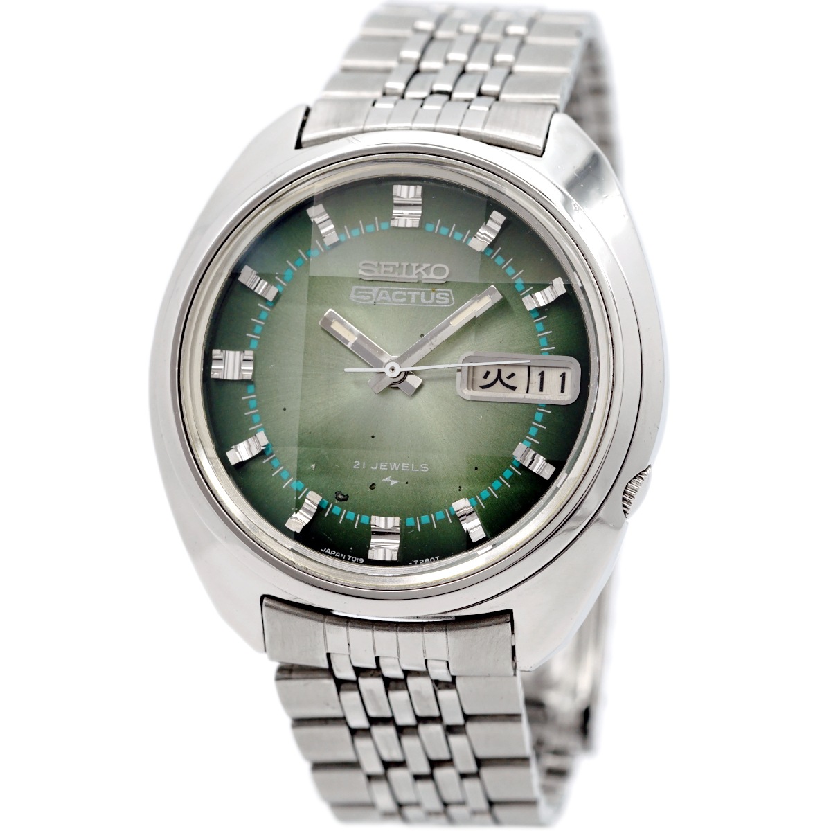 セイコー ファイブアクタス 7019-7210 9面カットガラス 自動巻 OH済
