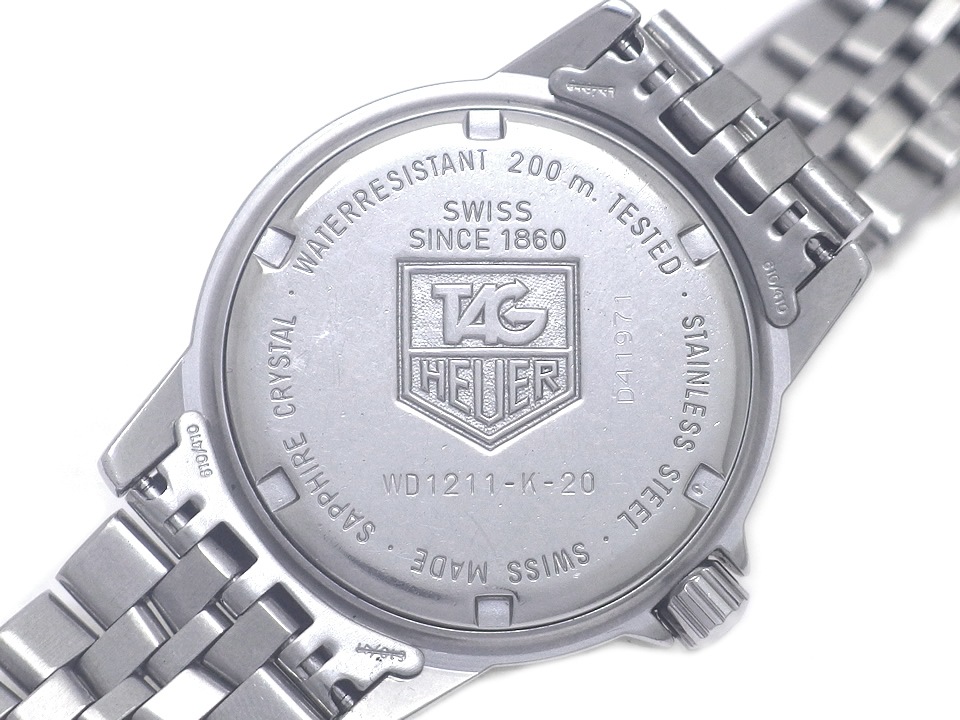 タグホイヤー プロフェッショナル 200m WD1211-K-20 グレー文字盤