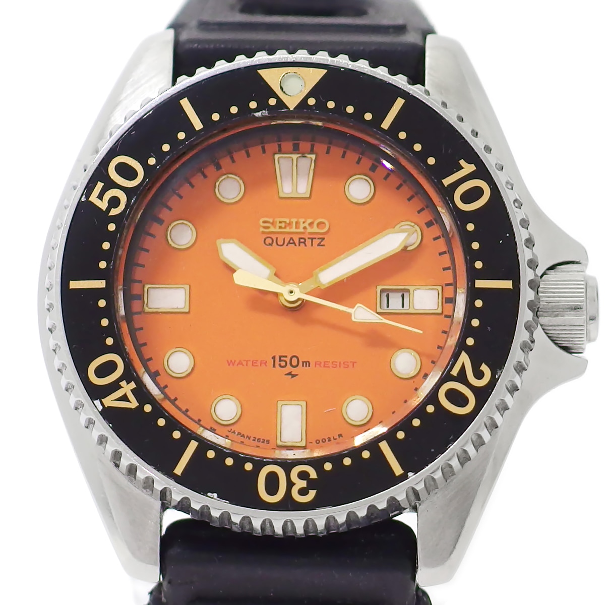 セイコー ダイバー 150m レディース オレンジ文字盤 2625-0010 取扱