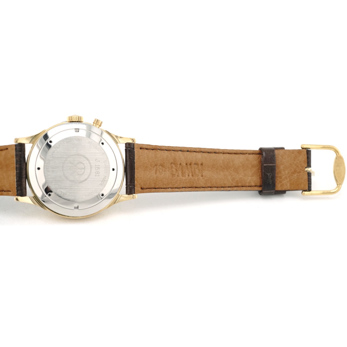 レビュートーメン クリケット 8022001 金メッキ アラーム 手巻 OH済