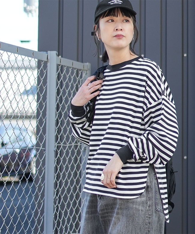 25SMSCU04]THE SHINZONE(ザ シンゾーン) フレンチストライプロング