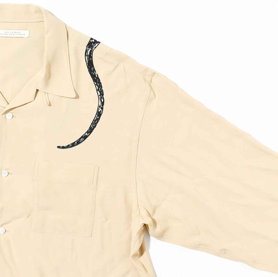 251OJ-SH25]OLD JOE(オールドジョー)ORIGINAL PRINTED OPEN COLLAR