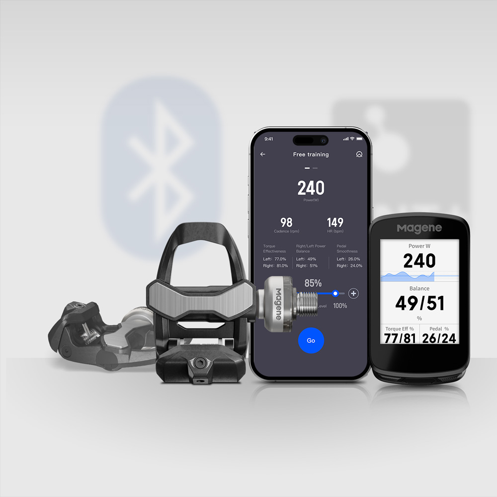 マージーン ペダル型パワーメーター P715 S（ SPD-SL）シルバー