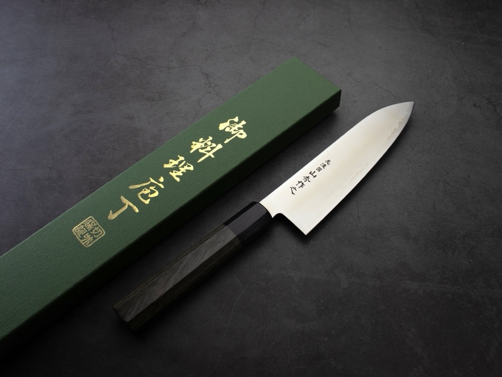 美濃國山秀作 東雲 3014 和三徳 180mm SG2 3層鋼 両刃 コンプライト