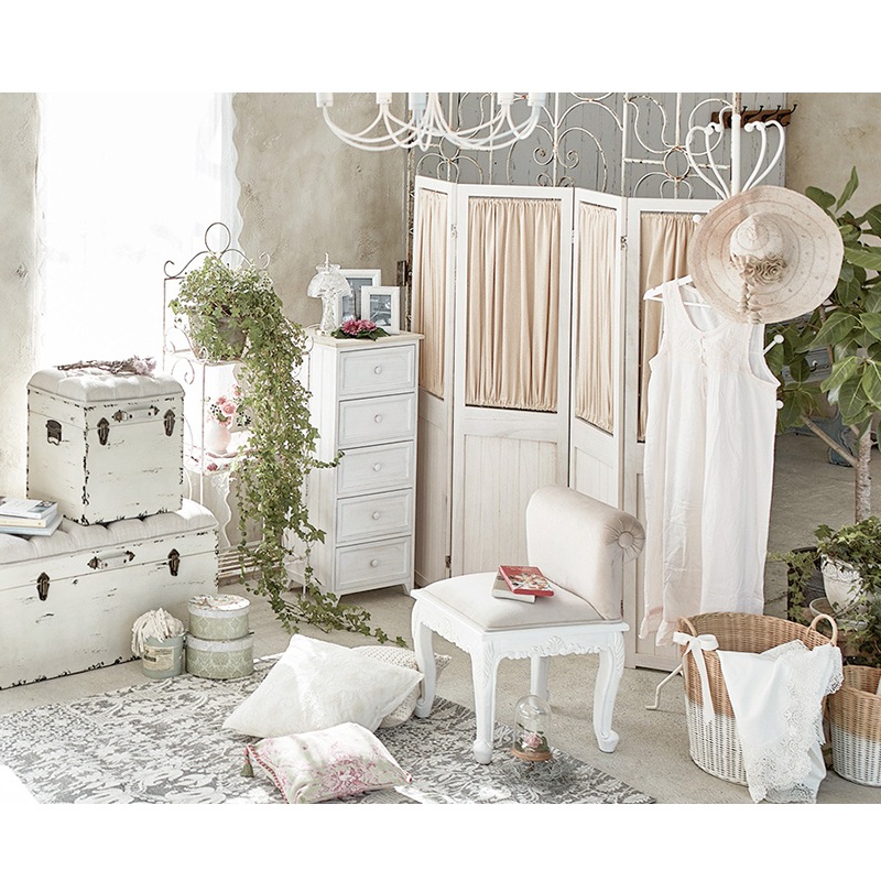 ユアサプライムス.com｜パーテーション シャビーウッド ホワイト 4連