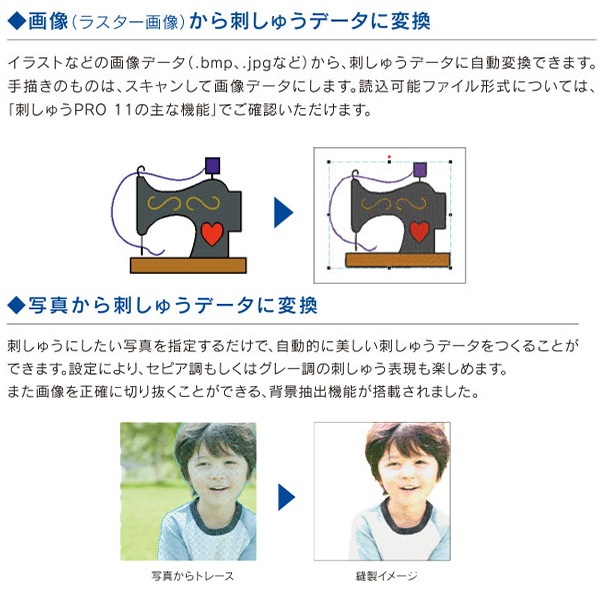 ミシンアクセサリ 『PC刺しゅうデータ作成ソフトウェア 刺しゅうPRO11