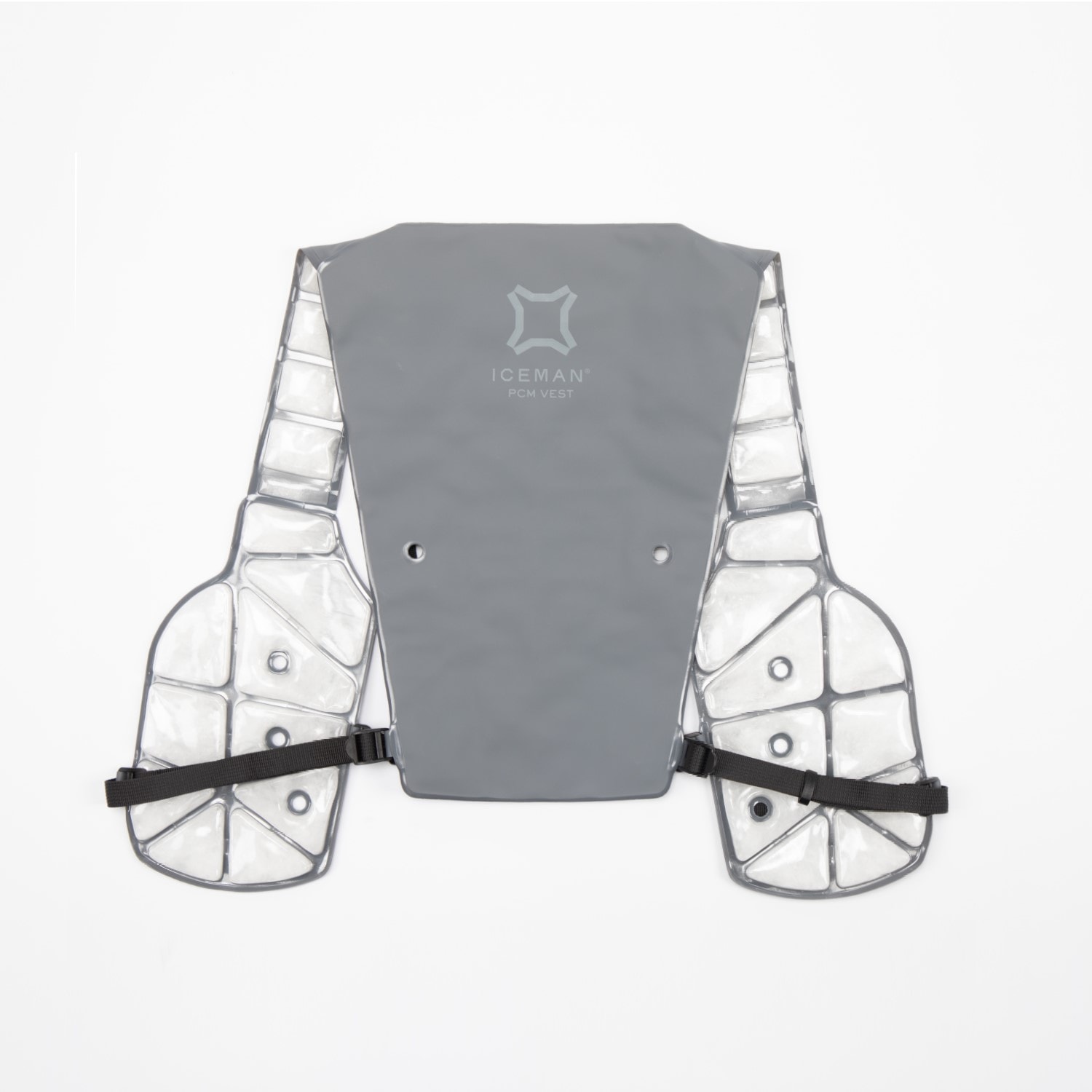 2024 アイスマン PCMベスト グレー/ブラック 26℃ フリーサイズ