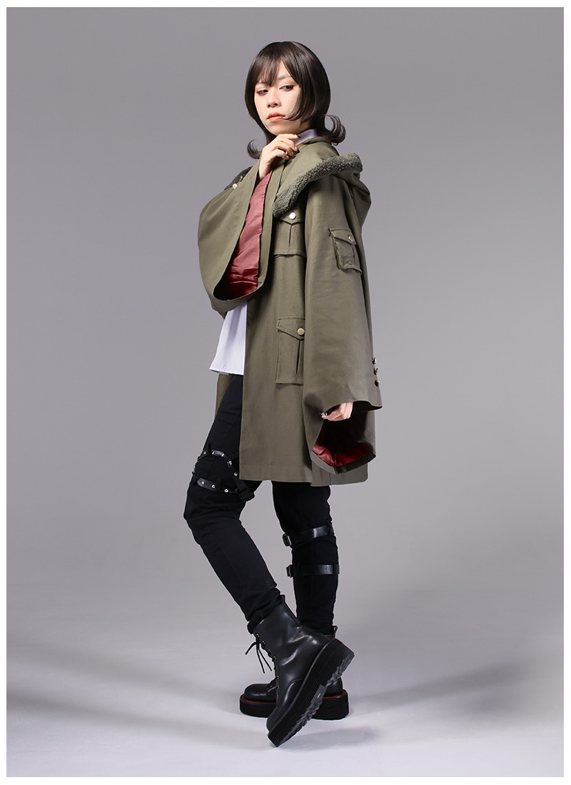 軍服風和袖モッズコート ｜ Favorite