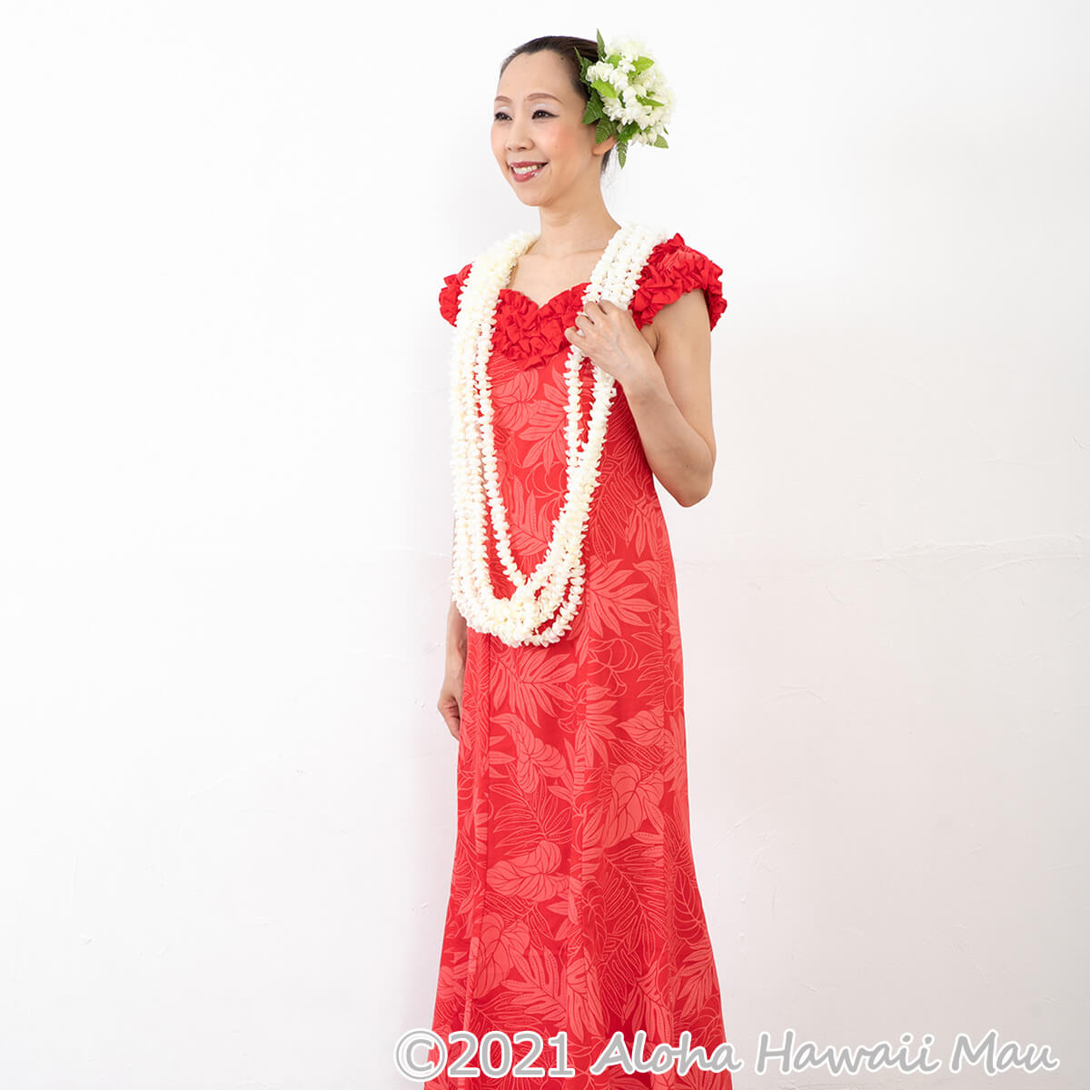 フラダンス レイ ピカケ ロング レイ 5連 アイボリー | フラダンス