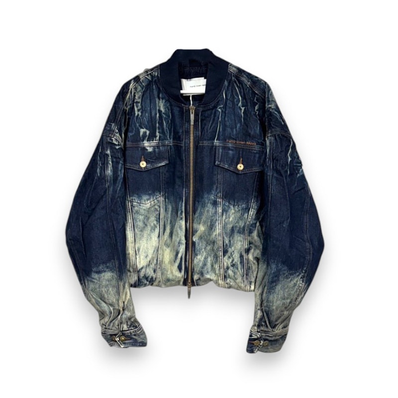 Feng Chen Wang / FCW Deconstructed Gradient Denim Jacket | SALE