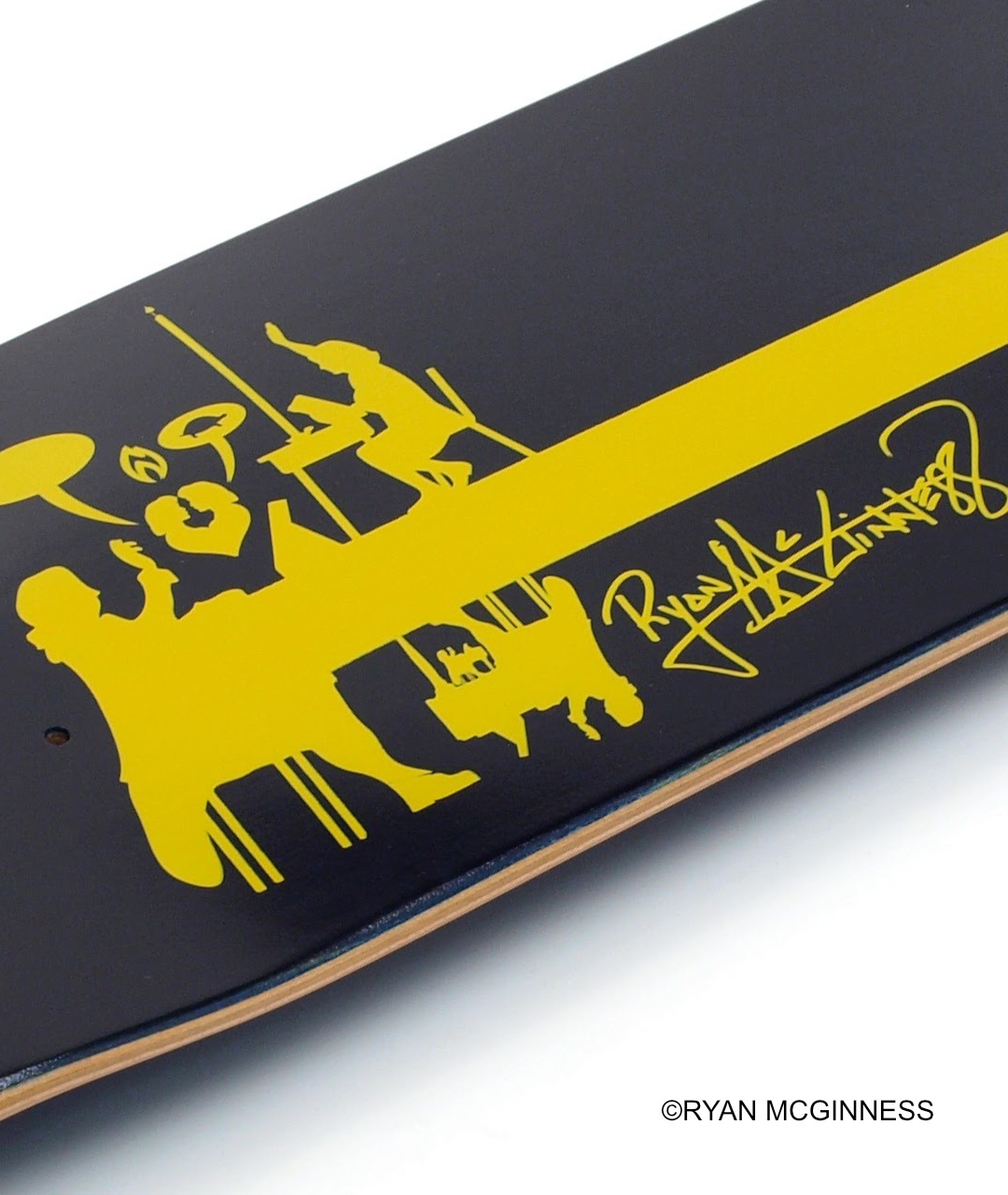 ライアン・マクギネス スケートボードデッキ(ブラック)｜ラムフロム