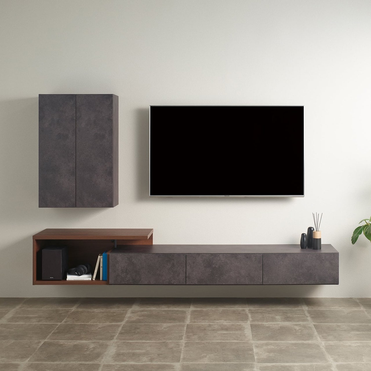 フロートテレビボード 240cm 壁掛け おしゃれ モダン セラミカネロ