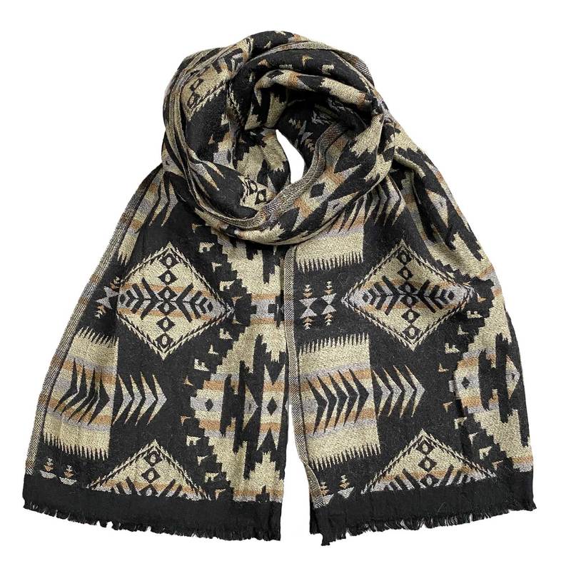 ラルフローレン ダブルアールエル RRL ネイティブ柄 ウール ストール