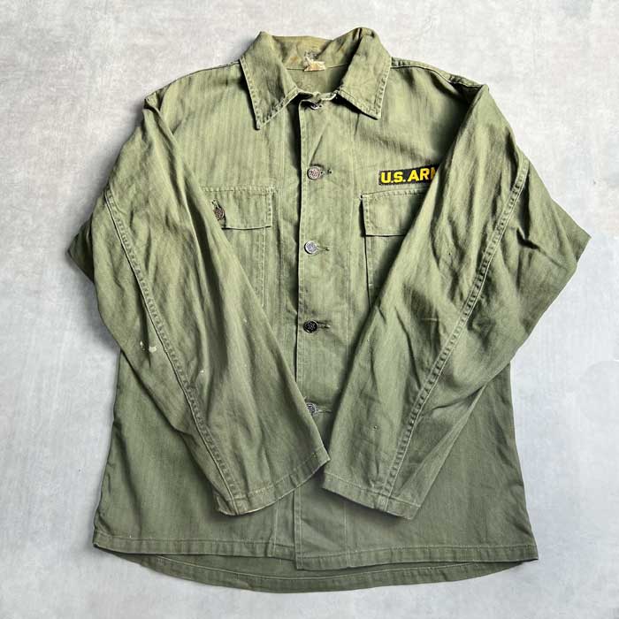 VINTAGE 40's U.S ARMY M-47 HBT JACKET 13 STAR BOTTON Size 38 40