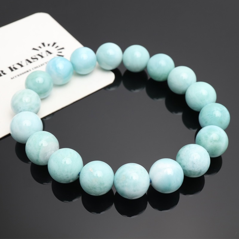 天然ラリマーブレスレット 11mm [b861-11mm] | ブレスレット,ストーン