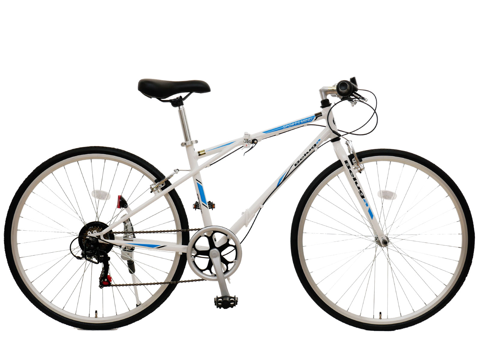 700×28C クロスバイク 折りたたみ自転車 ベルーガ シマノ6段変速