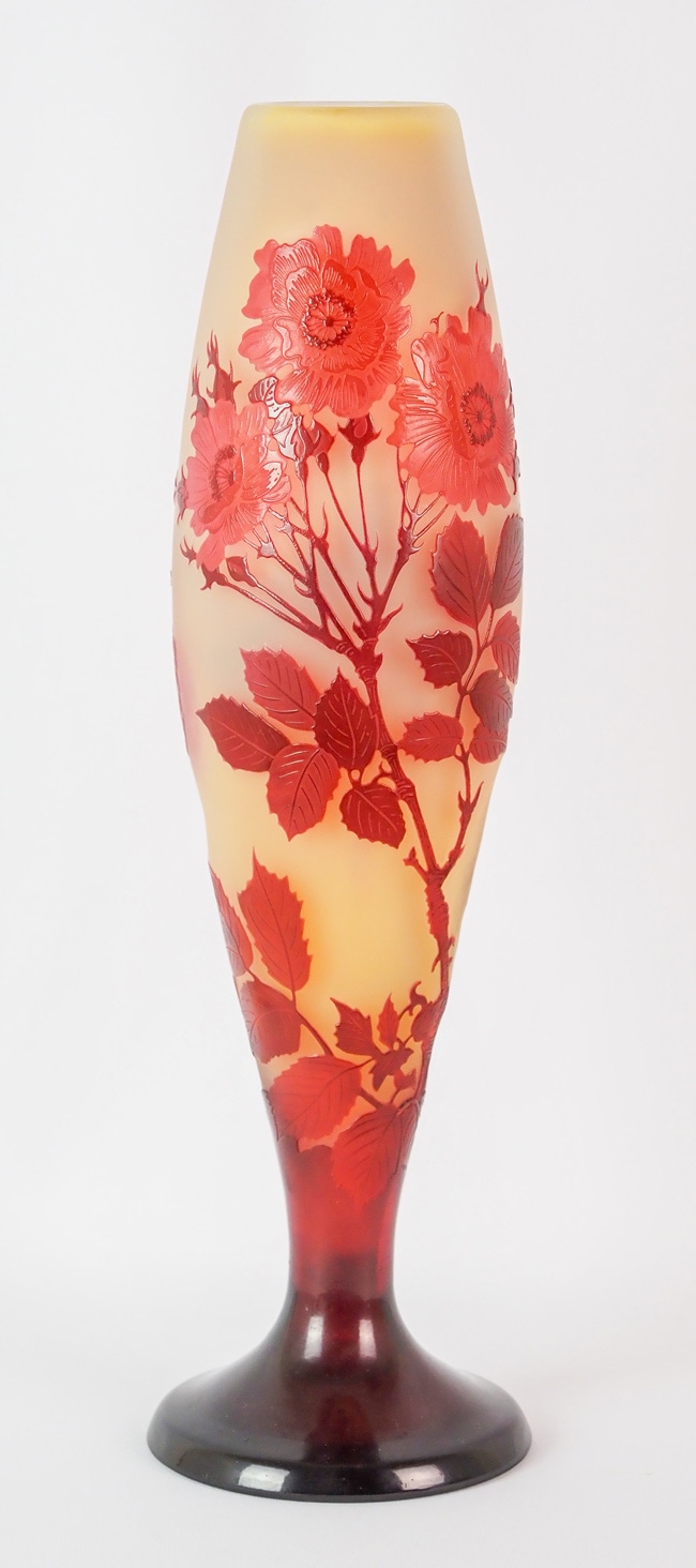 エミール・ガレ 「バラ文花瓶」 | | アトリエ・ブランカ