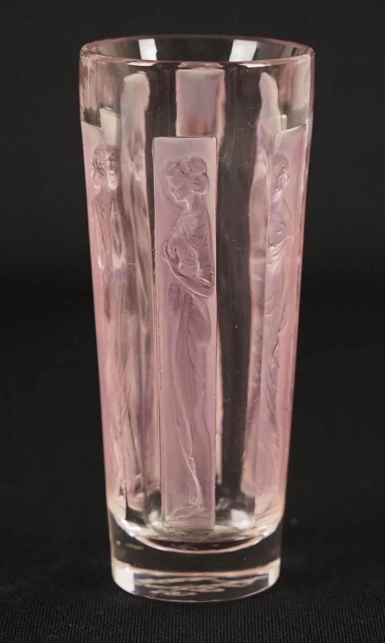 ルネ・ラリック 「ゴブレット：SIX FIGURINES(ﾋﾟﾝｸ)」 | | アトリエ