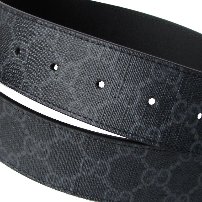 パンプキン Gucci 黒いクリスタルバックルベルト グッチ GUCCI（グッチ