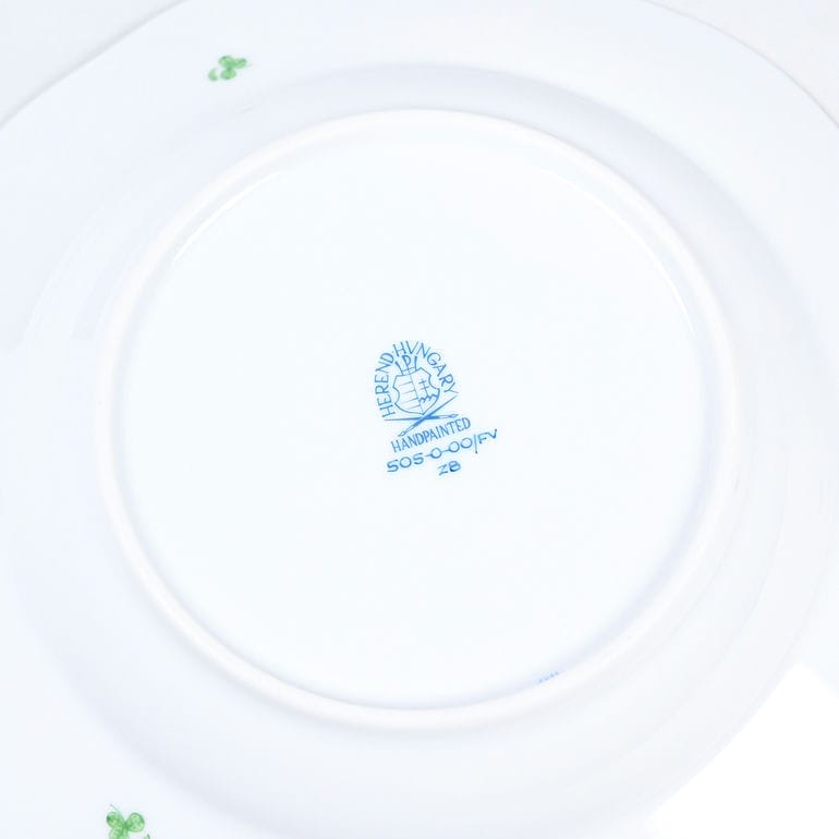 ヘレンド HEREND スーププレート インドの華 洋食器 21cm 皿 手描き