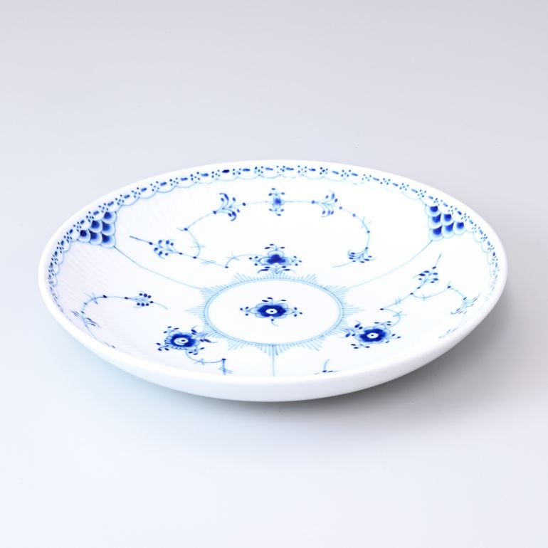 ロイヤルコペンハーゲン ブルーフルーテッド ハーフレース ディープ