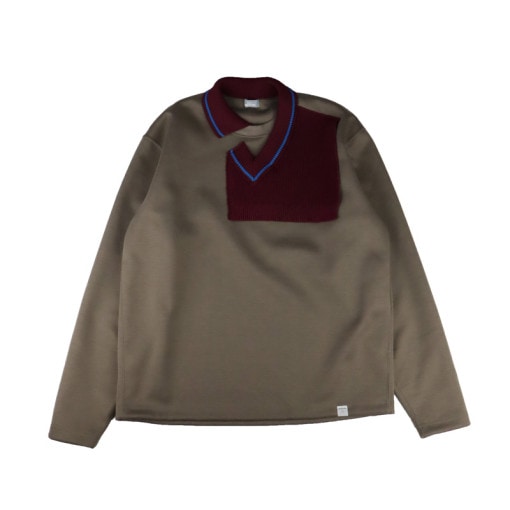 kolor BEACON カラービーコン ウール天竺カットソー ネイビー 24WBM