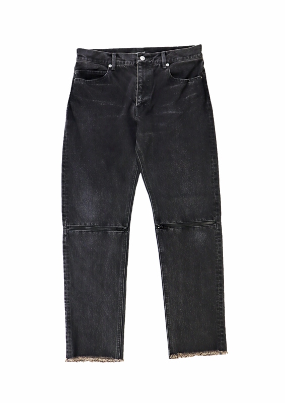 UNDERCOVER アンダーカバー ニーZIPスリムデニム ブラック UC1C4503 の