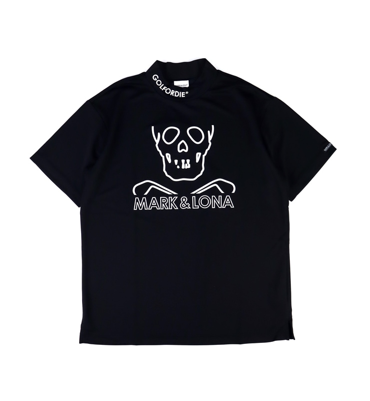 ☆MARK＆LONA モックネックシャツ スカルシャツ ゴルフ 46 ブラック