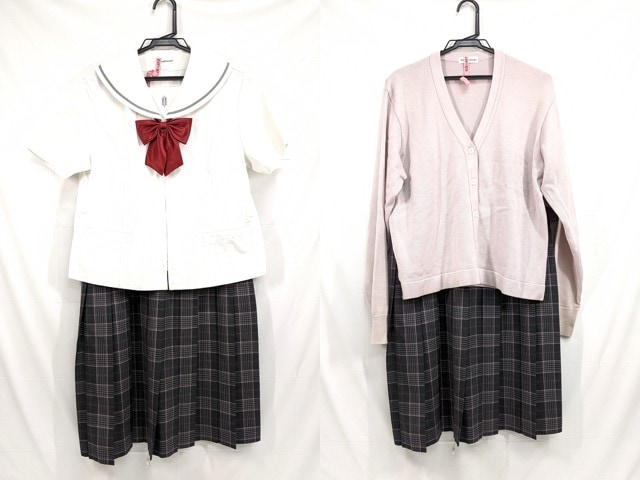 j12 梅花高校 旧モデル 夏服セーラー服+カーデガン+夏服スカート+