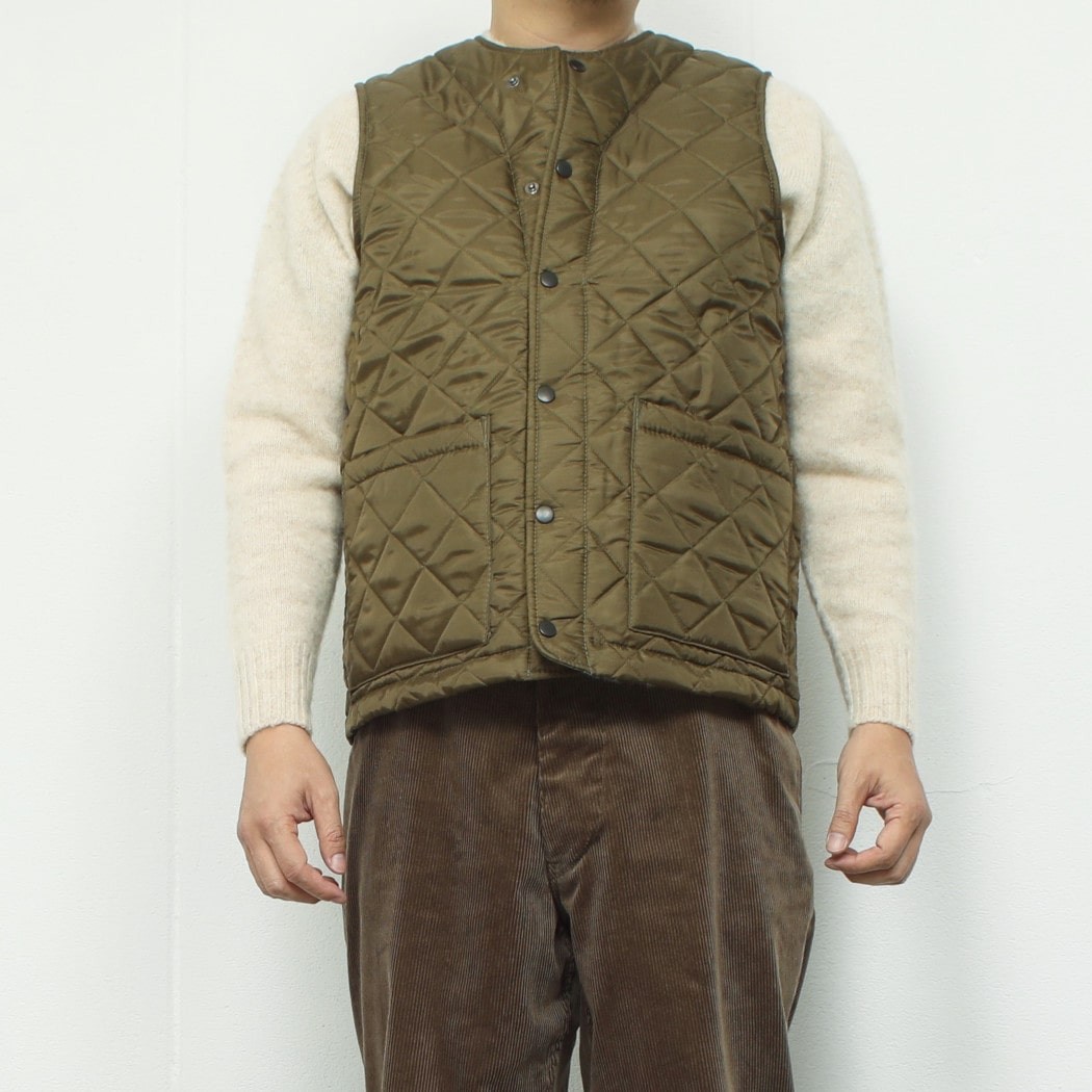 BEAVER OF BOLTON ビーバーオブボルトン キルティング ベスト オリーブ