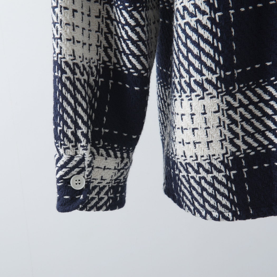 WAX wax london チェック柄 ネイビー/ホワイト Lサイズ London