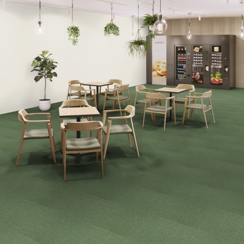 送料無料】東リ 撥水タイルカーペット グリーン TG-3000HC314 ×16枚