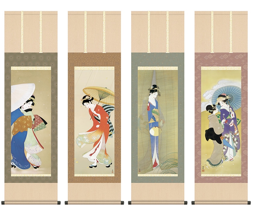 上村松園 四季美人 セット 掛軸 | 日本画,日本画,上村松園 | 【公式