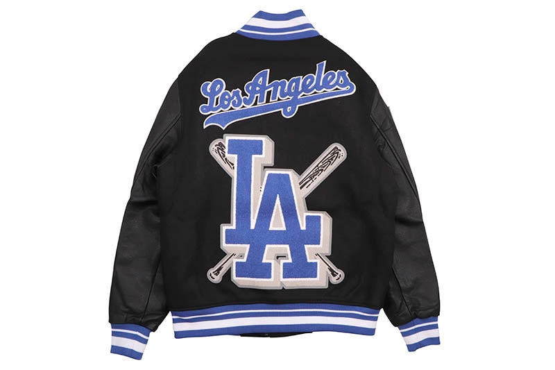 PRO STANDARD LOS ANGELES DODGERS MASHUP RIB WOOL VARSITY JACKET