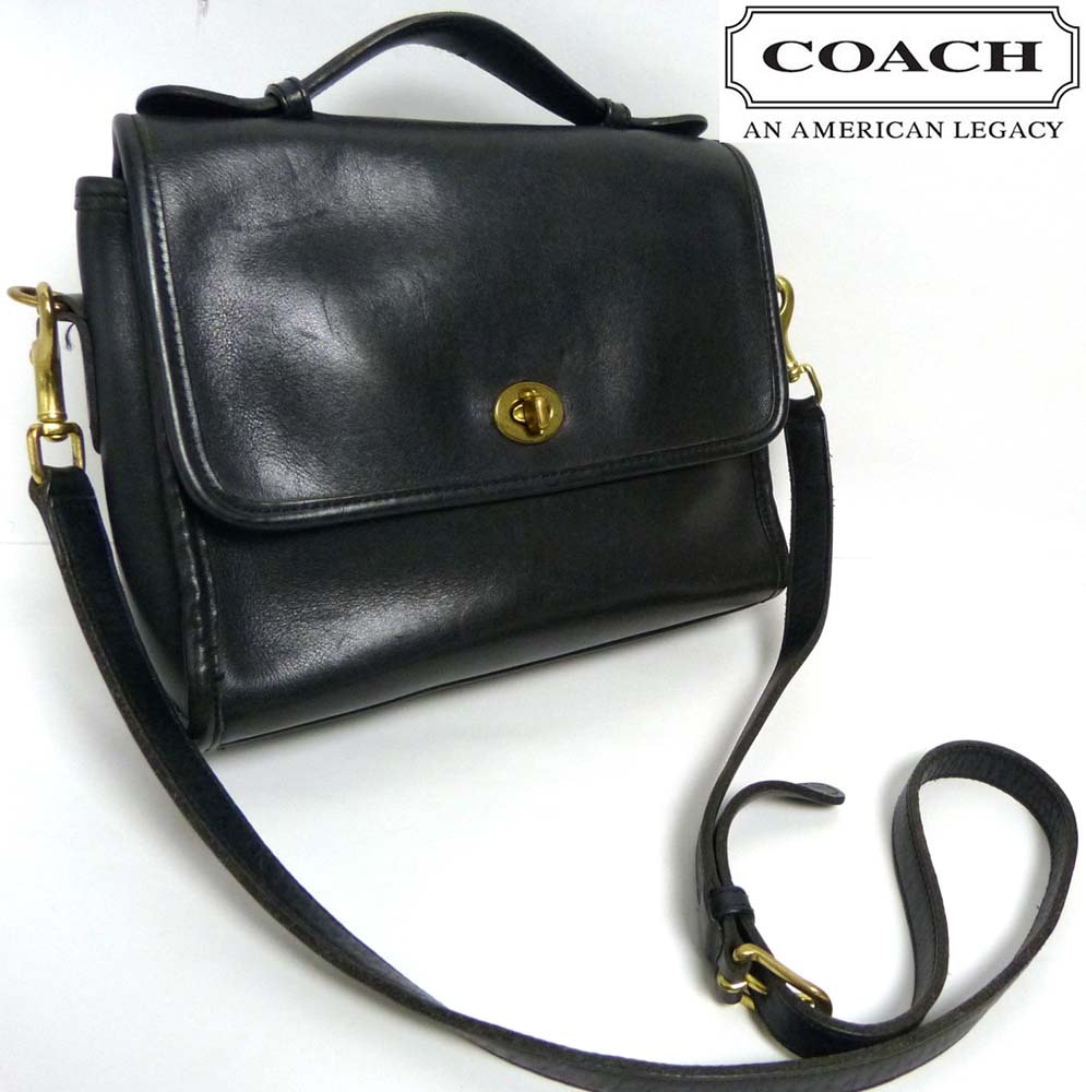 オールドコーチ COACH コーチ 本革 ターンロック フラップショルダー