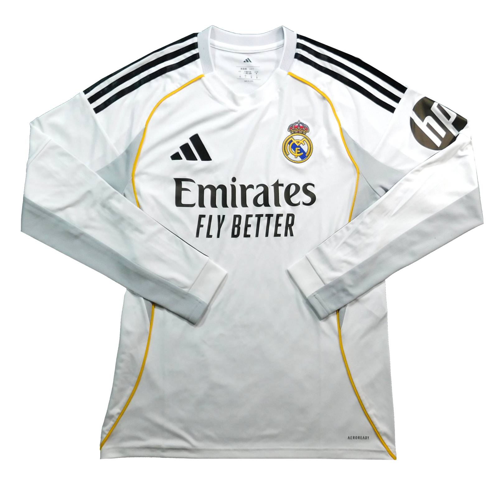 レアルマドリード 25 ホーム 長袖 ユニフォーム ADIDAS 2025シーズン