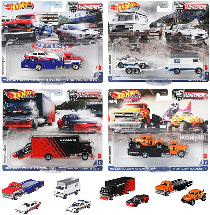 ホットウィール(Hot Wheels) チームトランスポート アソート 4個